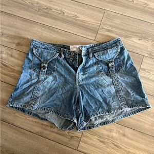 Wrangler Light Blue Jean Shorts for Women